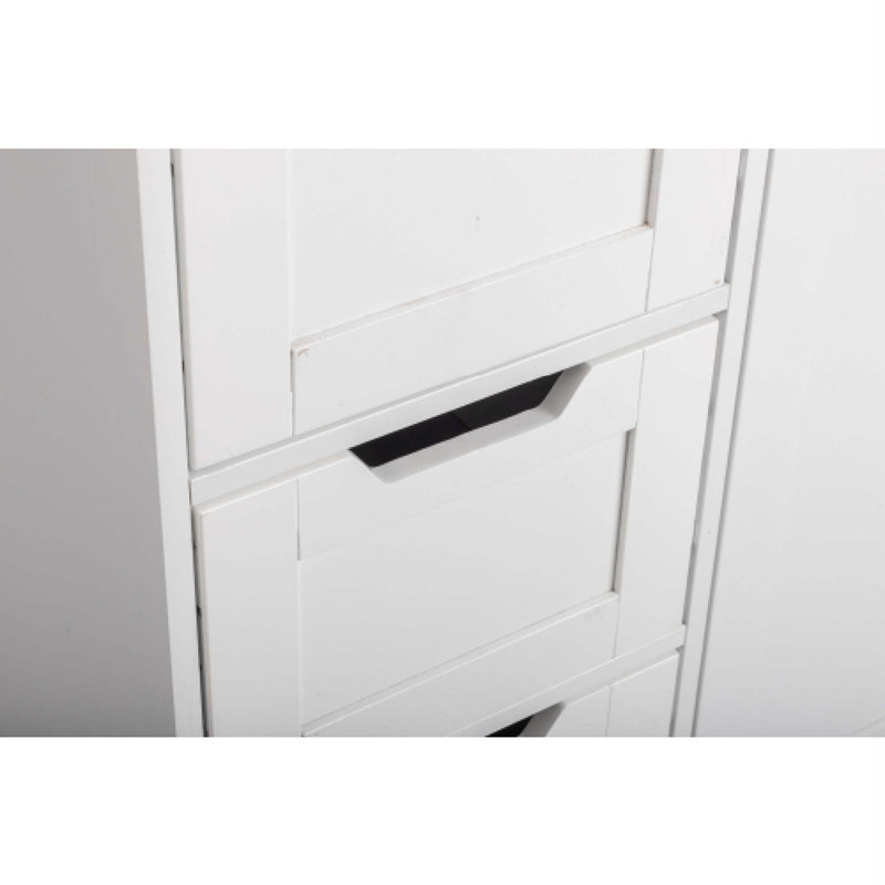 Armoire de rangement à 2 portes et 4 tiroirs avec rangement