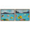  Beach Buoys in Sea 2 PC Framed Floater Canvas Set by Jan Weiss