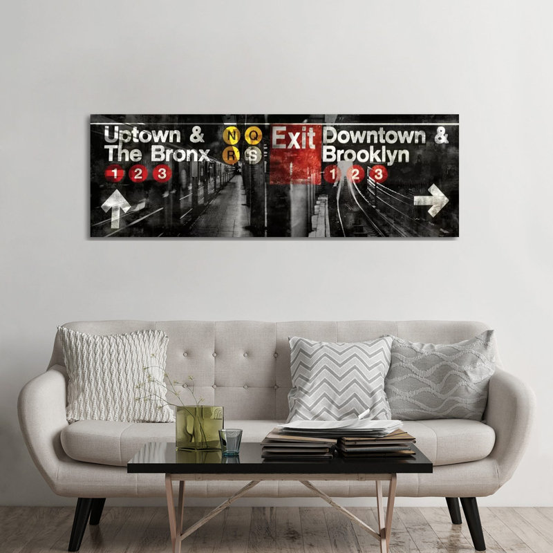 NYC Subway Station III by Luke Wilson - No Frame Panoramic Print on Canvas, 182.88 cm H x 60.96 cm W