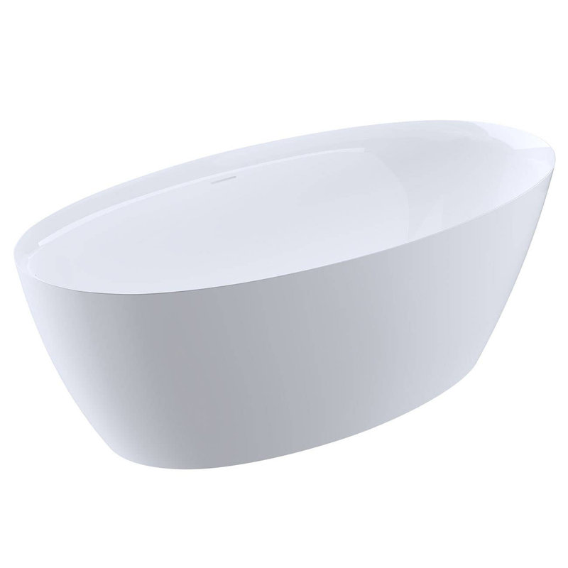59'' x 32.25'' Freestanding Soaking Acrylic Bathtub