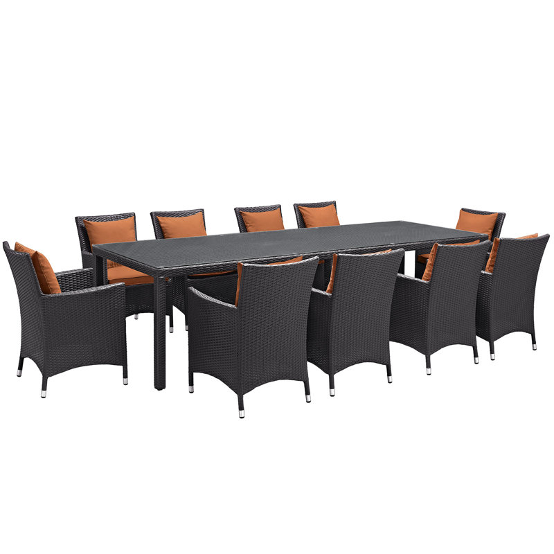 Ensemble repas 11 pièces Convene, 10, Orange