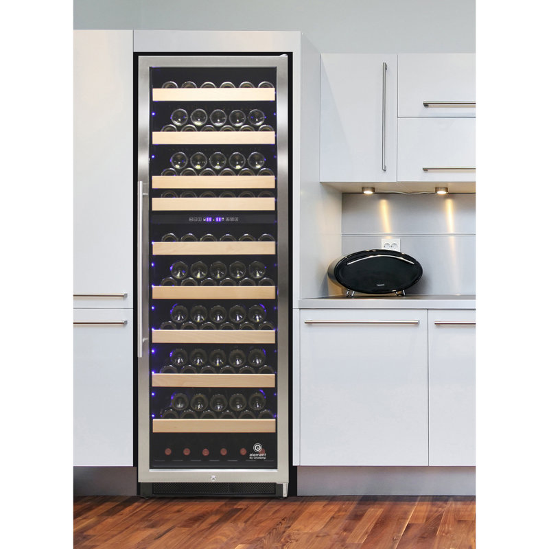 Vinotemp Connoisseur Series 168 Dual-Zone Wine Cooler, Right