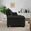 Canapé moderne plissé en chenille 3 places-1296490935