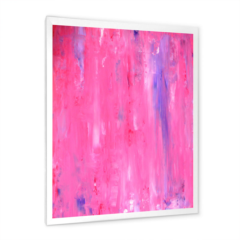 Abstrait, univers - peinture, H 20 po x l 12 po, Cadre photo blanc