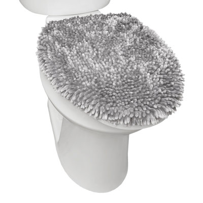 TOWN & COUNTRY BASICS Spa Step Noodle Solid Bathroom Washable Toilet Lid