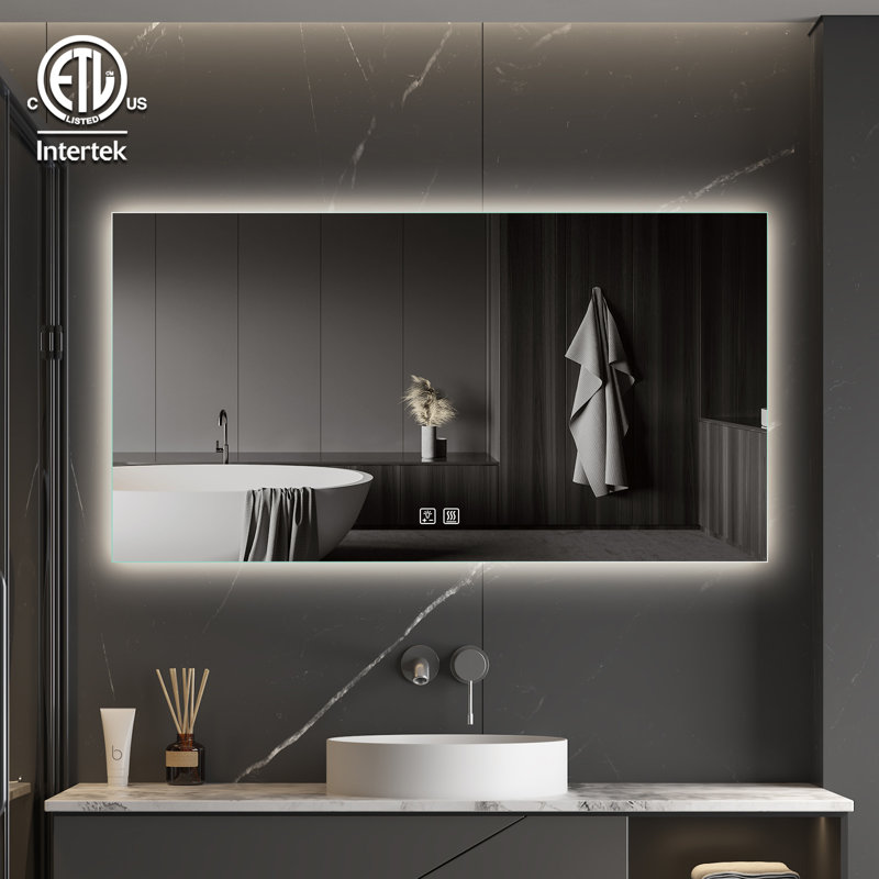 Miroir mural sans cadre Naliyah, 28 po x 48 po