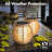 2-Pack Solar Lanterns for Outdoor Use