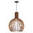 1-Light Pendant Light Wood Black-587291977