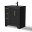Meuble-lavabo simple autoportant de 30 po avec comptoir d'évier, robinet et drain, peint, portes à fermeture en douceur, assemblage requis-1839920740