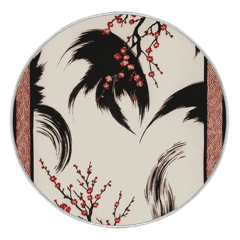 Petal Voyage Rug, Round 3'