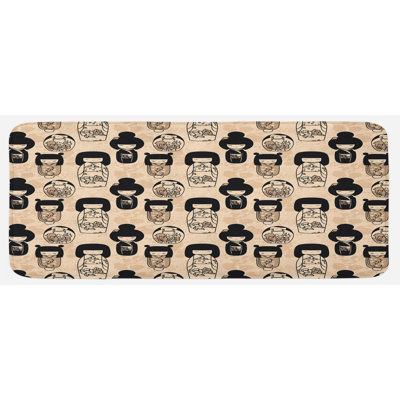 Eclectic Synthetic Kitchen Mat