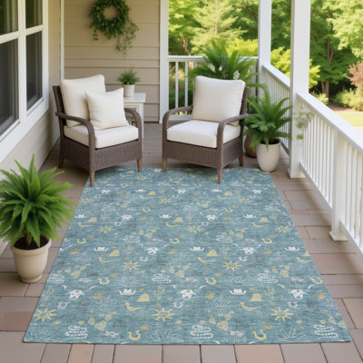 Tapis fantaisie lavable à la machine intérieur / extérieur ACN2562