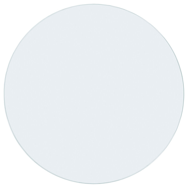 Coaster Furniture Round Clear Tempered Glass Top, 0.25" H x37.4" L x 37.4" W