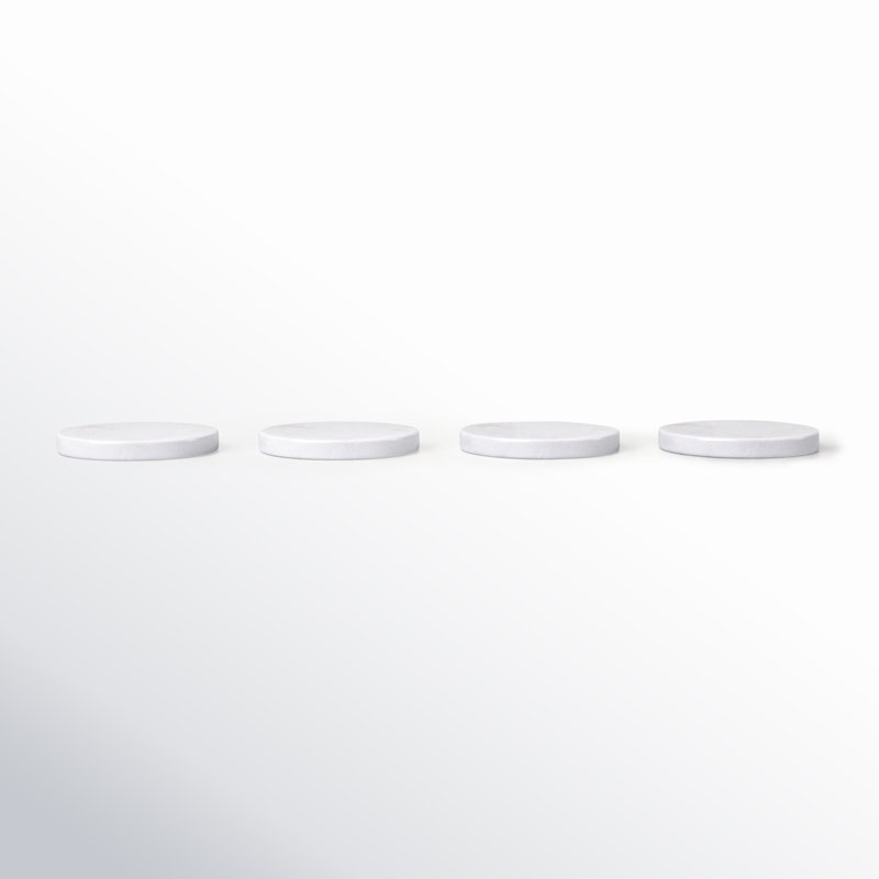 Marble Round 4 Piece Coaster Set