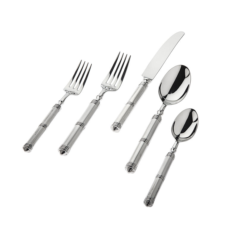 Ensemble de 20 pièces en acier inoxydable Castello 18/10, service pour 4