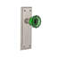 New York Plate with Crystal Emerald Door Knob-66747991-66747989