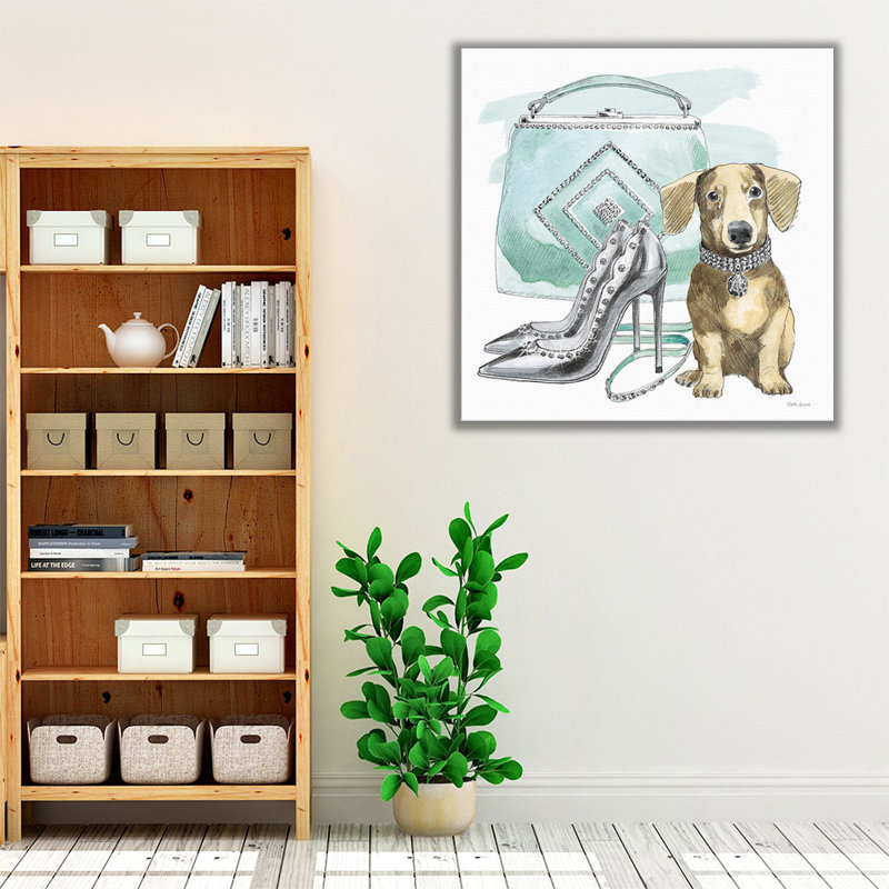 Glamour Pups III - reproduction d'art sur toile, H 20 po x l 20 po