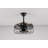 48-Inch Modern Black Ceiling Fan With Light And Remote Control (Bulb Not Included)
