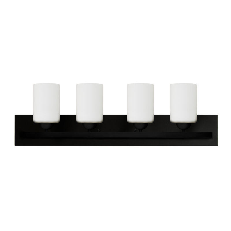 Éclairage pour meuble-lavabo à intensité variable Aimilia, 4, Noir