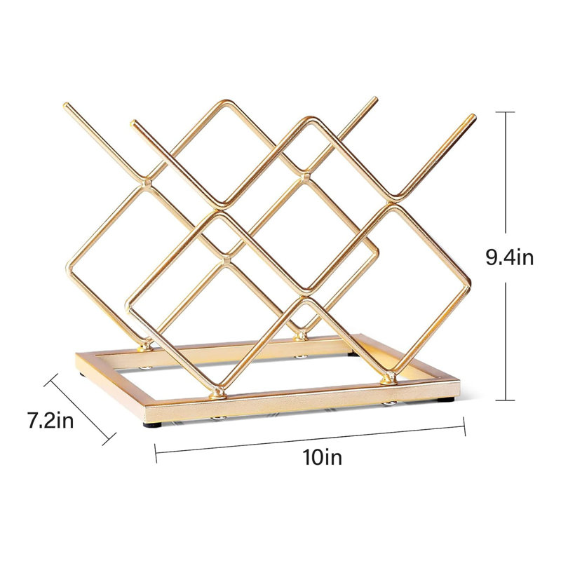 Adonys Tabletop Wine Bottle Rack Gold