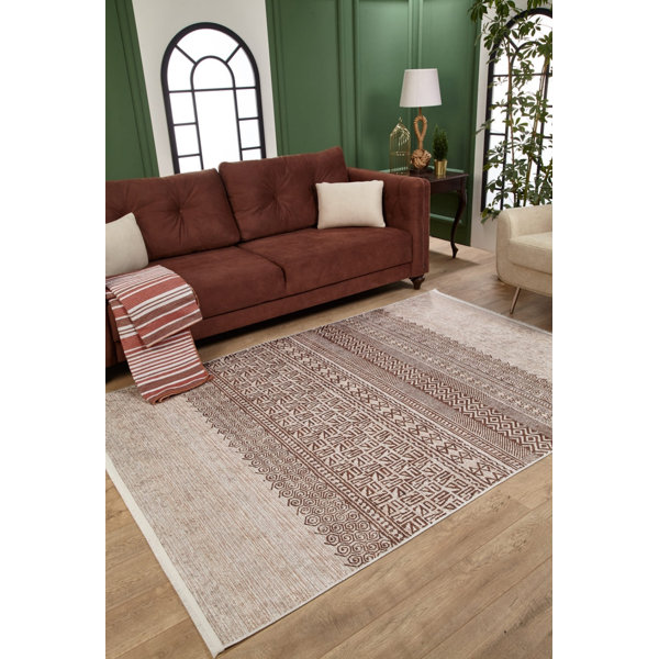 Foundry Select Samika Cotton Machine Washable Abstract Rug - Wayfair Canada