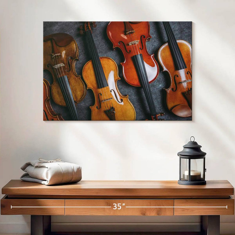 Collection Of Violins, 16" H x 24" W