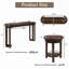 Ensemble de 4 tables de bar avec 3 tabourets de bar rembourrés en polyuréthane-1772954716