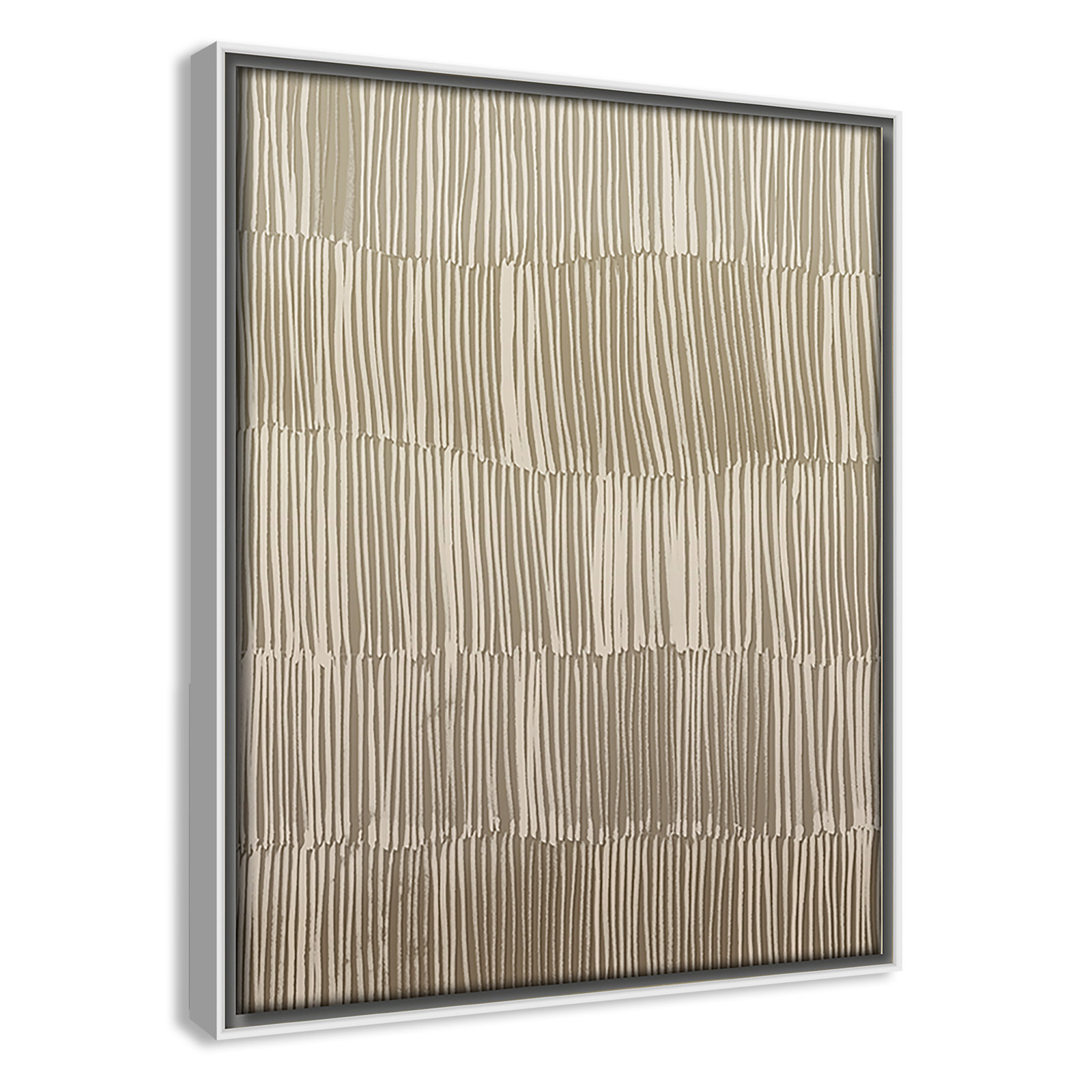 Linear Calm I Print by , 11.5" H x 9.5" W, White Floater