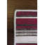 Tapis rayé en polyester brun clair / rouge Dawnta-395202178