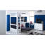 Solorzano European Single (90 x 200cm) High Sleeper Loft Bed Bed with Bookcase-28666386-28079713
