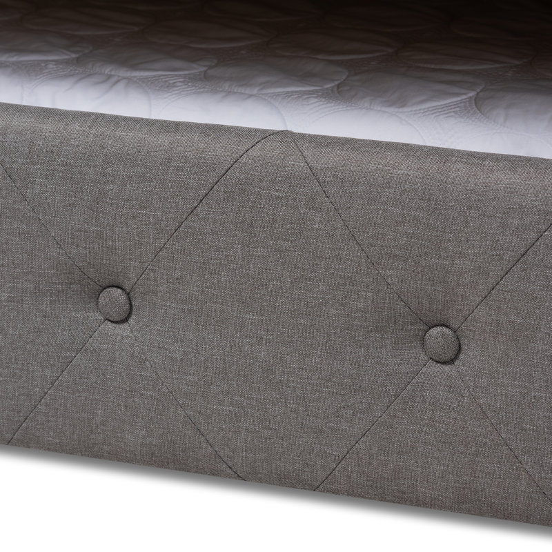 Samitha Upholstered Daybed, Full, Gray