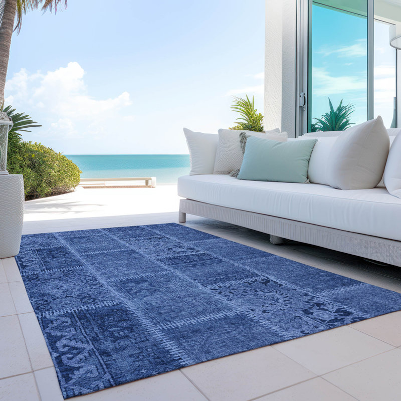 Tapis intérieur / extérieur Heffington avec envers antidérapant, Rectangle 3 pi x 5 pi