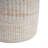 Outdoor/Indoor Lightweight Concrete Side Table, Elegant Travertine Finish for Versatile Use and Durability