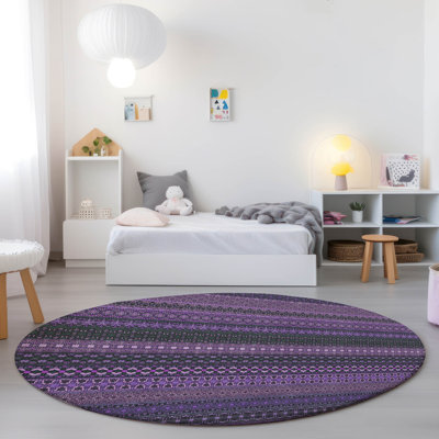 Kinslee Washable Striped Indoor / Outdoor Rug