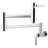 Kingston Brass Concord Two-Handle 1-Hole Wall Mount Pot Filler Faucet-11173660