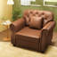 Canapés confortables en similicuir 41,3 pouces Modern Chesterfield Home