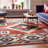 Well Woven Jamyn Lea Crimson Traditional Southwestern Tribal Red/Blue Rug-1876334245
