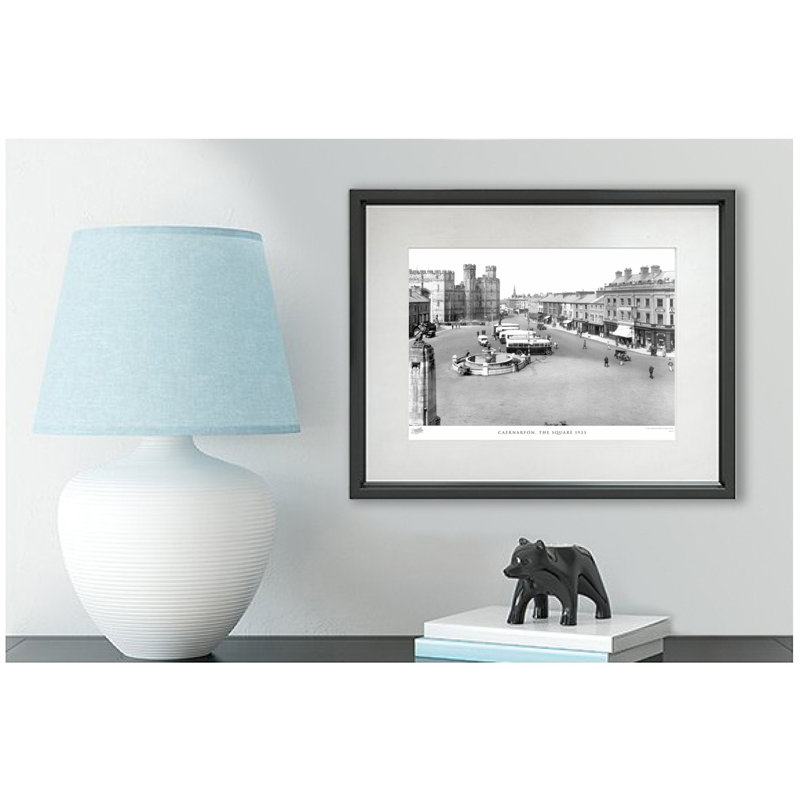 Caernarfon, the Square 1933 1 Piece Single Picture Frame Wall Art, 28cm H x 36cm W x 2.3cm D