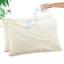 Protège-oreiller imperméable GOGREEN avec fermeture à glissière de taille standard, rayonne de refroidissement en bambou, housse de coussin, housse de protection contre les acariens et les allergènes (2 paquets, blanc)-116731242
