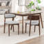 Chaise d'appoint rembourrée en bois massif-703115065