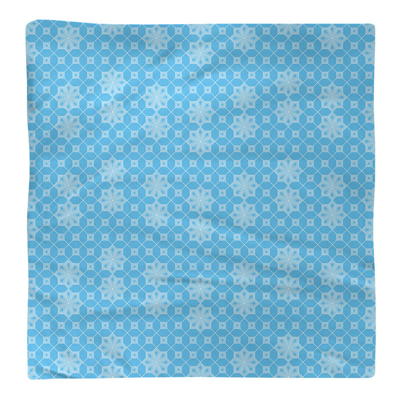 Serviette de coton à treillis classique, H 0,1 po x l 22 po x P 22 po, Bleu sarcelle, Sergé de coton