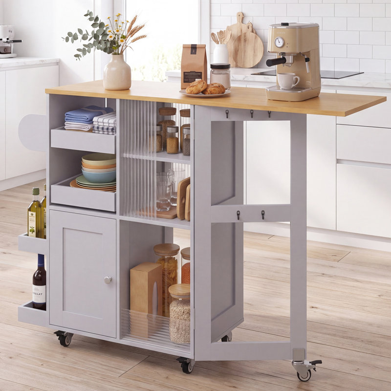 120 cm W Kitchen Cart with