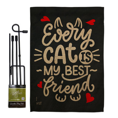 Double Sided 222'' H x 156'' W Polyester Animal Flag Set