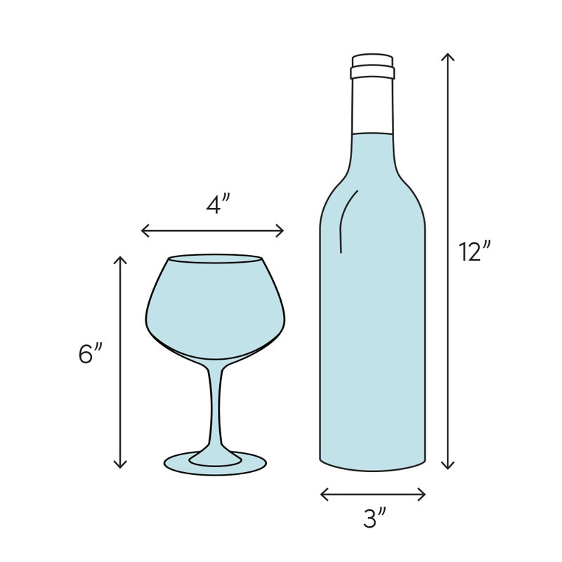 Coquelicot 11 oz. Verre à vin Irven