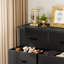 Commode en tissu à 10 tiroirs l 31,4 po avec plateau en bois et commode-438074395