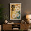 Daisies with Calligraphy Japandi - Wrapped Canvas-1845388854-1845388855