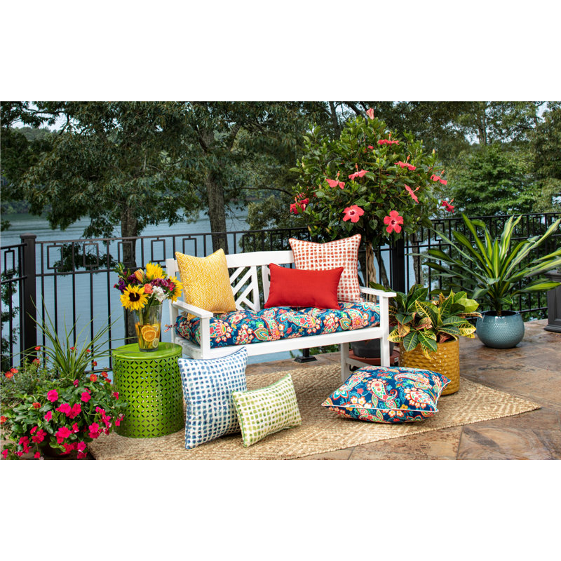 Outdoor Reversible Throw Pillow