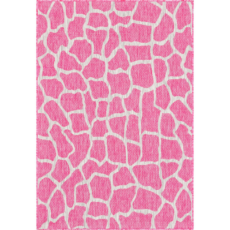 Murphey Animal Print Indoor / Outdoor Rug, Rectangle 5'1" x 8'