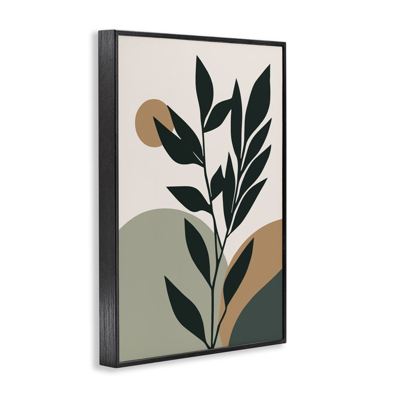  Giclées terreuses tropicales par LSR Design Studio, Giclée encadrée noir minuit, H 18 po x l 12 po