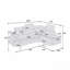 Canapé modulaire en similicuir blanc